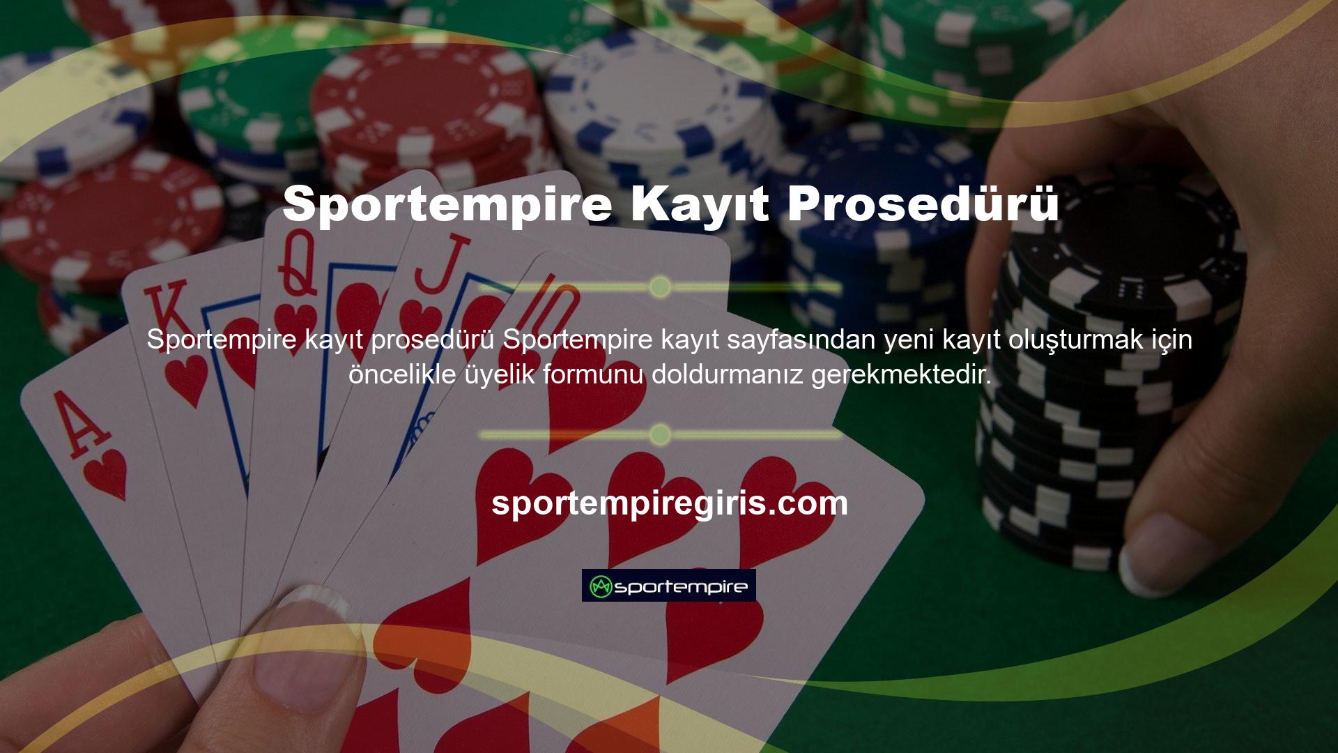 Sportempire web sitesi, her üyeye gönülden davranmamızı sağlayan güvenilir ve kaliteli bir hizmet anlayışına sahiptir